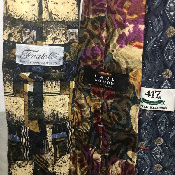 Bundle set lot of 6 Neck ties: Givenchy Monsieur - Picture 5 of 7